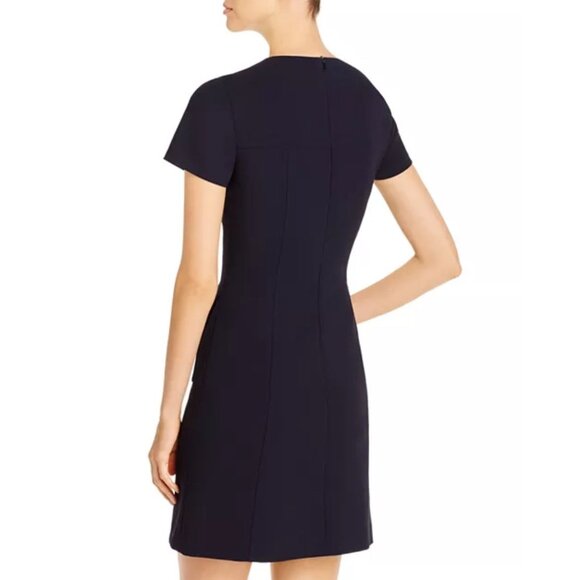 Elie Tahari Women's Black Short Sleeve Jaelyn Dress Size 6 - Picture 2 of 15